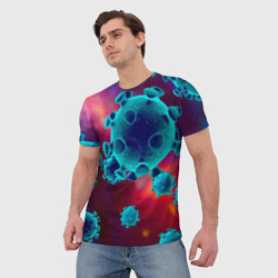 Мужская футболка 3D Коронавирус - фото 2