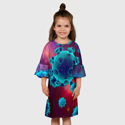 Детское платье 3D Коронавирус - фото 2