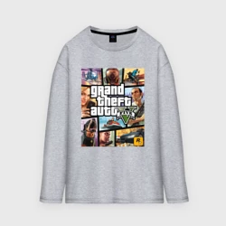 Женский лонгслив oversize хлопок GTA5
