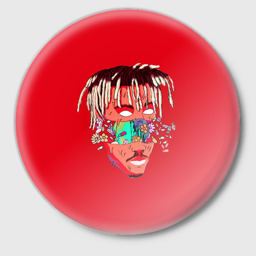 Значок Juice WRLD., цвет белый