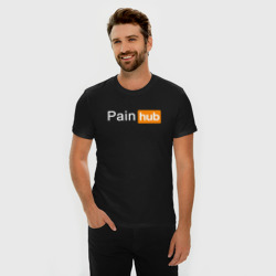 Мужская футболка хлопок Slim Painhub - фото 2
