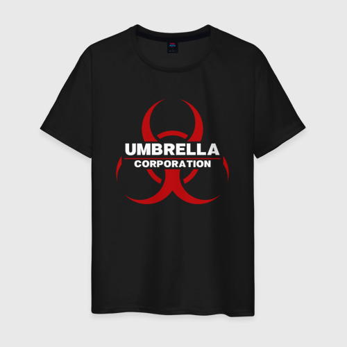 Мужская футболка хлопок Umbrella, цвет черный