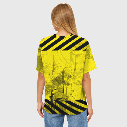 Женская футболка oversize 3D NCoV, цвет 3D печать - фото 4