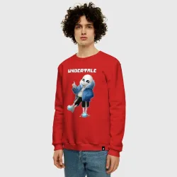 Мужской свитшот хлопок Undertale Sans - фото 2
