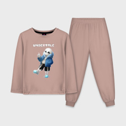 Детская пижама с лонгсливом хлопок Undertale Sans