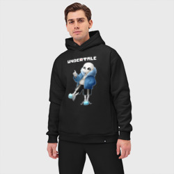 Мужской костюм oversize хлопок Undertale Sans - фото 2