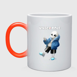 Кружка хамелеон Undertale Sans