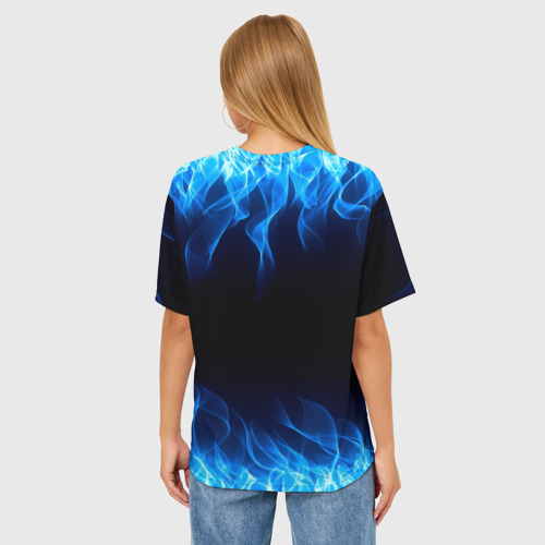 Женская футболка oversize 3D NCoV, цвет 3D печать - фото 4