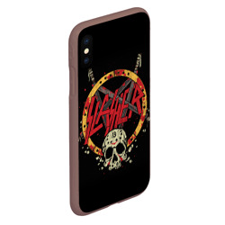 Чехол для iPhone XS Max матовый Slayer rock poster - фото 2