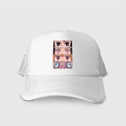 Кепка тракер с сеткой Глаза героев Demon Slayer