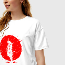 Женская футболка хлопок Oversize Samurai - фото 2