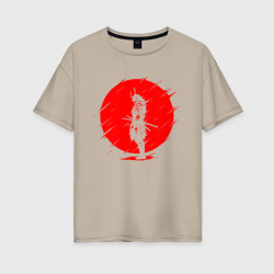 Женская футболка хлопок Oversize Samurai