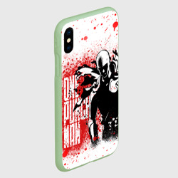 Чехол для iPhone XS Max матовый Свирепый Сайтама - фото 2