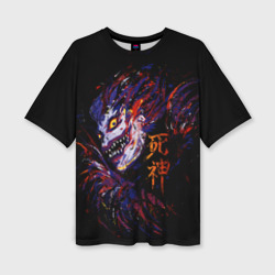 Женская футболка oversize 3D Death Note color