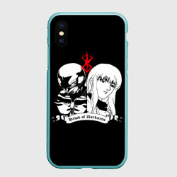 Чехол для iPhone XS Max матовый Berserk pers on black