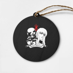 Деревянная игрушка круг Berserk pers on black