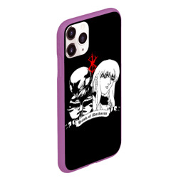 Чехол для iPhone 11 Pro Max матовый Berserk pers on black - фото 2