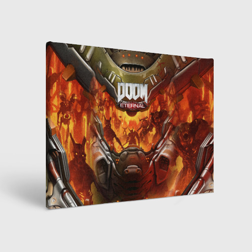 Холст прямоугольный Doom eternal Дум, цвет 3D печать