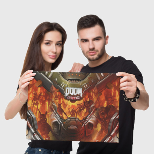 Холст прямоугольный Doom eternal Дум, цвет 3D печать - фото 5