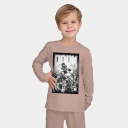 Детская пижама с лонгсливом хлопок Doom eternal - фото 2