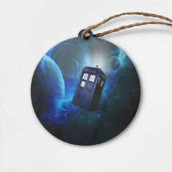 Деревянная игрушка круг Тардис