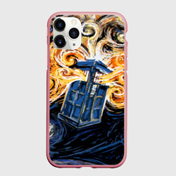 Чехол для iPhone 11 Pro Max матовый Van Gogh Tardis