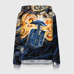 Женская толстовка 3D Van Gogh Tardis