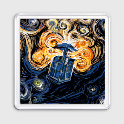 Магнит 55*55 Van Gogh Tardis