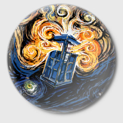 Van Gogh Tardis – Значок с принтом купить