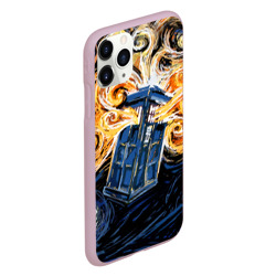 Чехол для iPhone 11 Pro матовый Van Gogh Tardis - фото 2