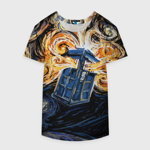 Накидка на куртку 3D Van Gogh Tardis, цвет 3D печать - фото 4