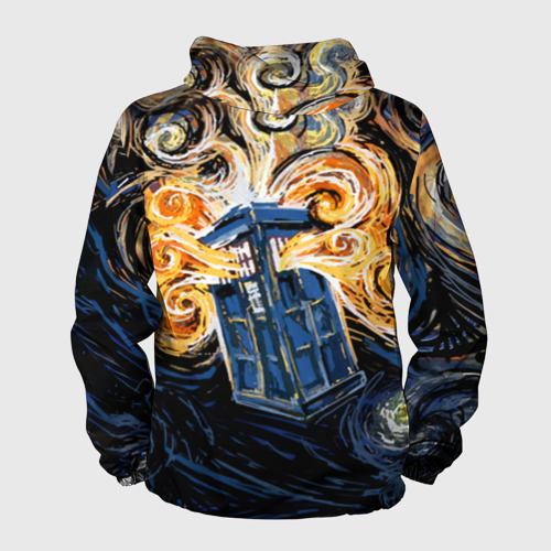 Мужская ветровка 3D Van Gogh Tardis, цвет белый - фото 2