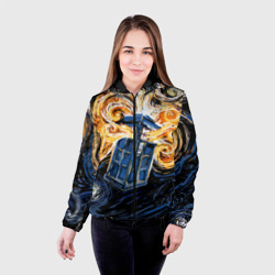 Женская куртка 3D Van Gogh Tardis - фото 2