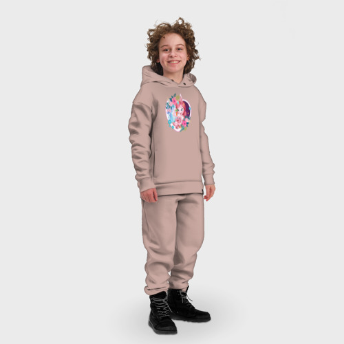 Детский костюм хлопок Oversize Бри Кроли, цвет пыльно-розовый - фото 3