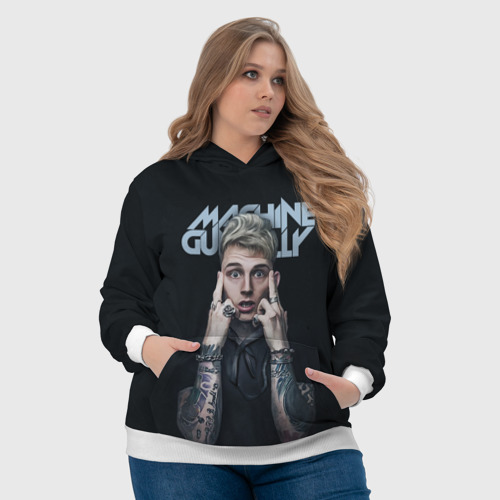 Женская толстовка 3D Colson Baker MGK, цвет 3D печать - фото 6