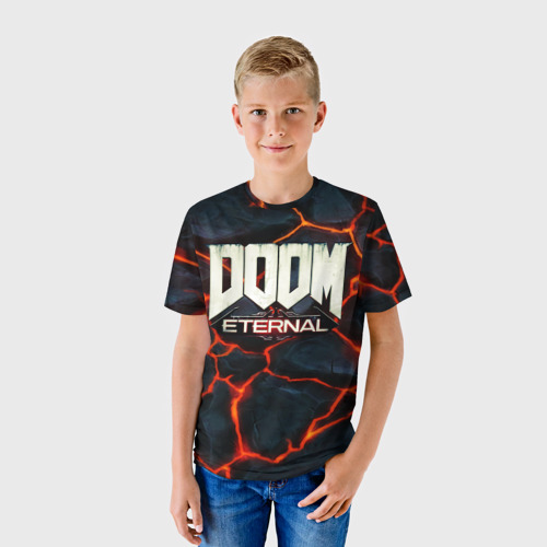 Детская футболка 3D Doom: eternal, цвет 3D печать - фото 3