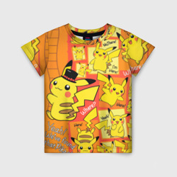 Детская футболка 3D Pikachu