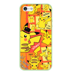 Чехол для iPhone 5/5S матовый Pikachu