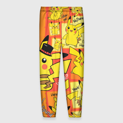 Мужские брюки 3D Pikachu, цвет 3D печать - фото 2