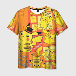 Мужская футболка 3D Pikachu