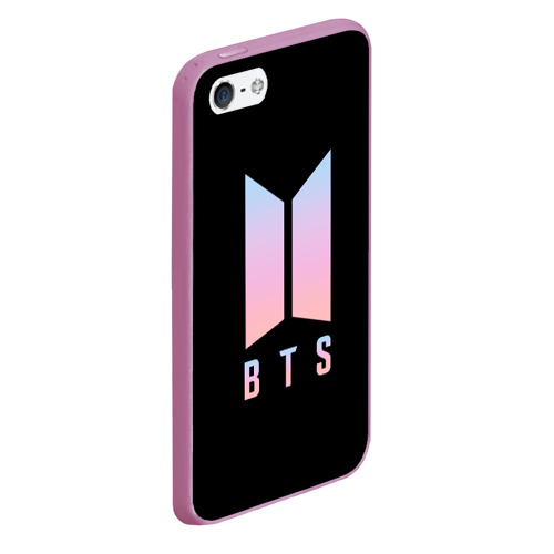 Чехол для iPhone 5/5S матовый BTS logo БТС лого - фото 3