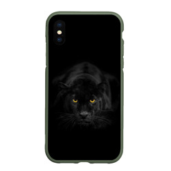 Чехол для iPhone XS Max матовый Пантера