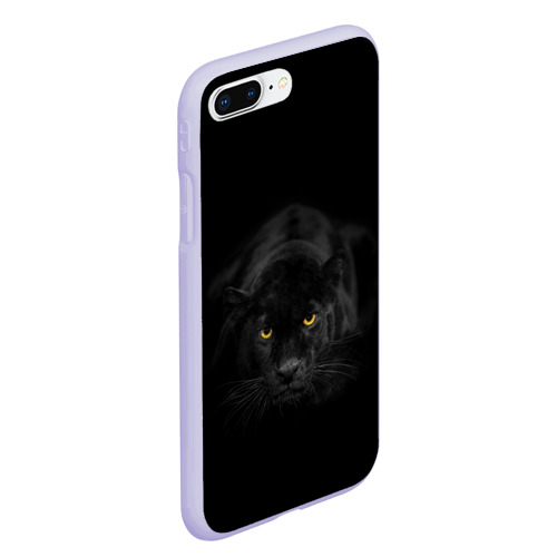 Чехол для iPhone 7Plus/8 Plus матовый Пантера, цвет светло-сиреневый - фото 3