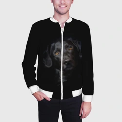 Мужской бомбер 3D Пес - фото 2