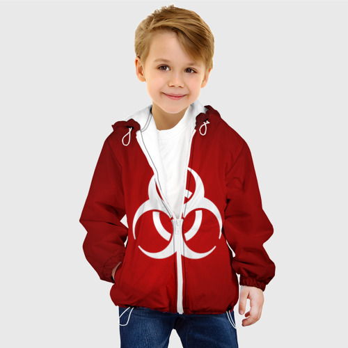 Детская куртка 3D Plague Inc (Коронавирус), цвет белый - фото 3