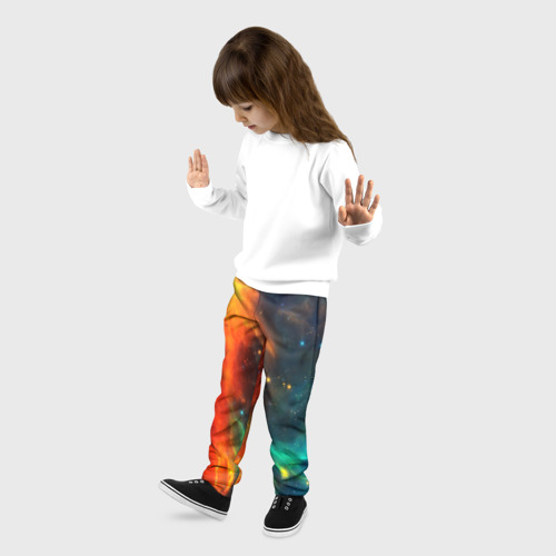 Детские брюки 3D с принтом БИТВА КОСМОСА, фото на моделе #1