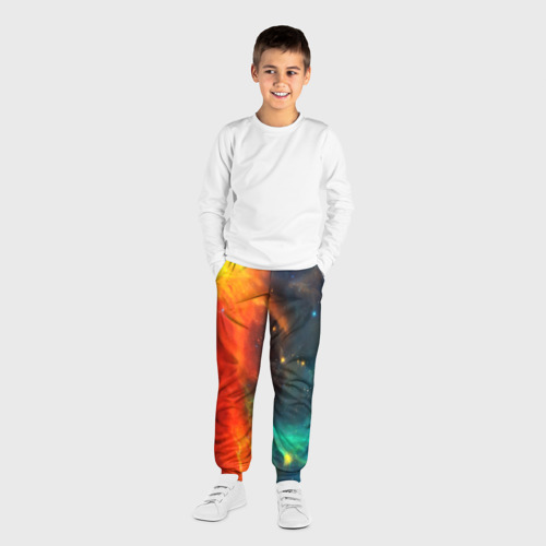 Детские брюки 3D с принтом БИТВА КОСМОСА, вид сбоку #3
