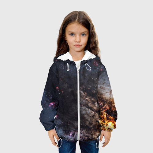 Детская куртка 3D Млечный путь, цвет белый - фото 4