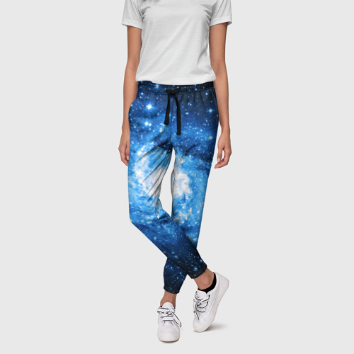 Женские брюки 3D с принтом ЗВЕЗДНЫЙ КОСМОС, фото на моделе #1