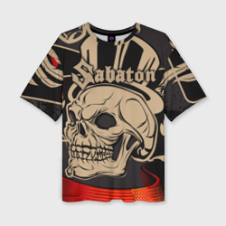 Женская футболка oversize 3D Sabaton